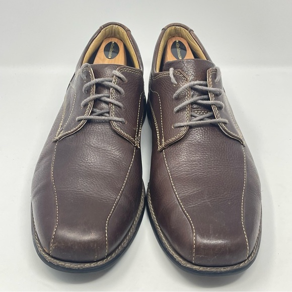 Johnston & Murphy Hunley Shoes Mens 11.5 M Brown Leather Stitched Casual Lace Up main image 15